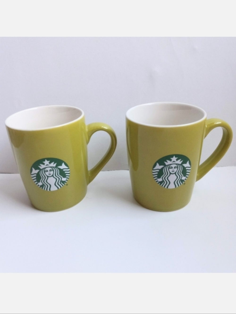 Starbucks 2021 Coffee Mugs Mermaid Logo Avocado Lime Green 10 oz Collectible